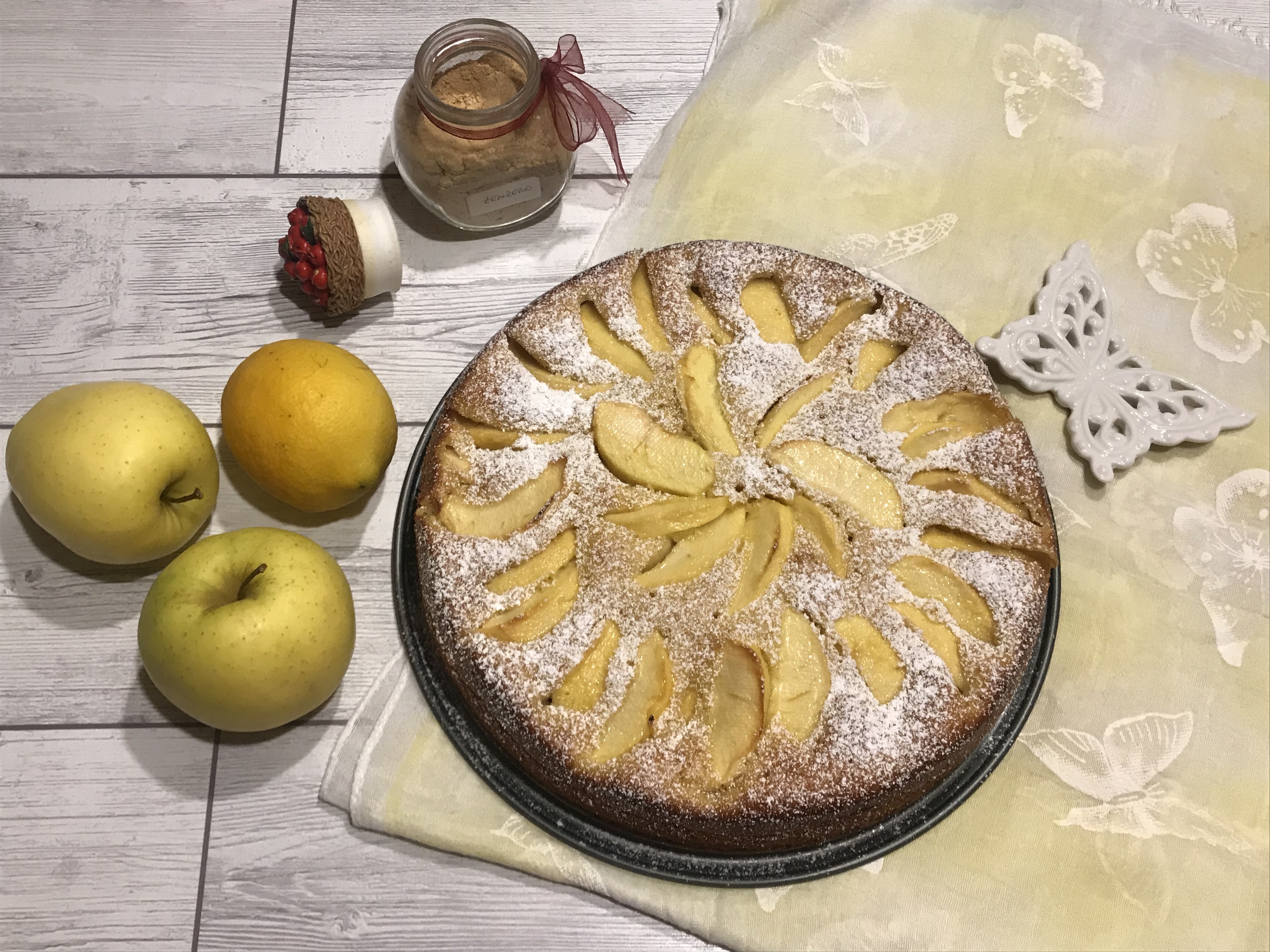 Torta di Mele Limone e Zenzero