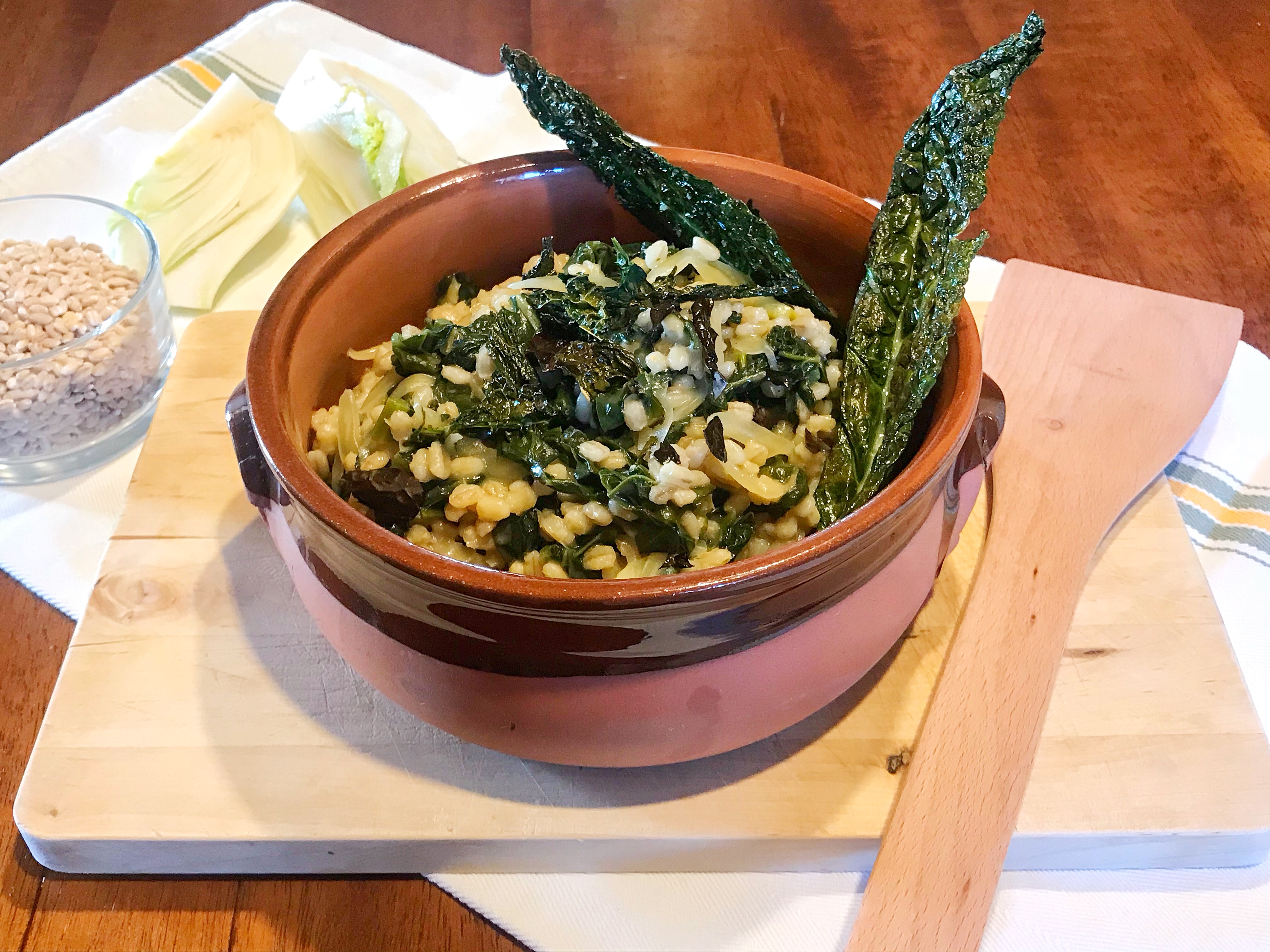 Orzo al Cavolo nero e Finocchi